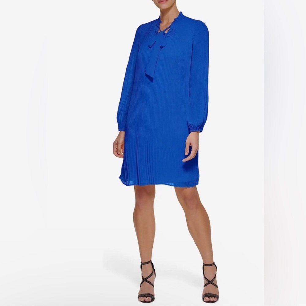 Royal Blue Sailor Collar Shirt Dress